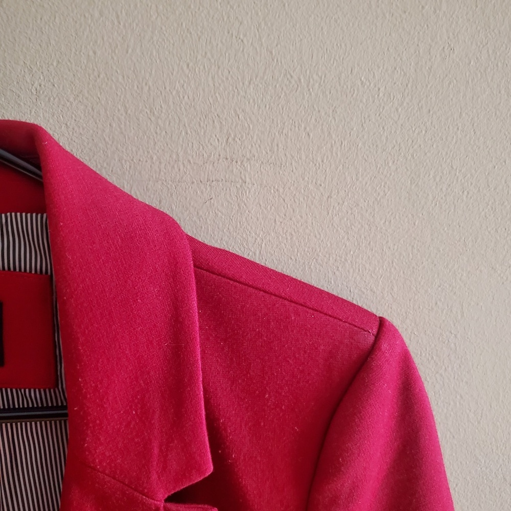 Jules & Leopold deep red Blazer sz M - Picture 4 of 5
